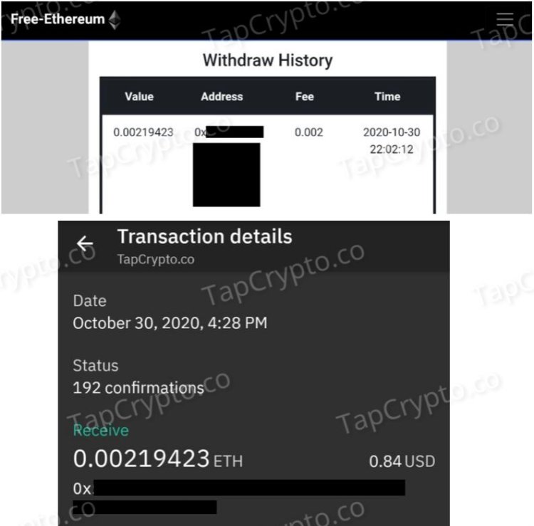 Free-Ethereum Website Payment Proof 10-30-2020