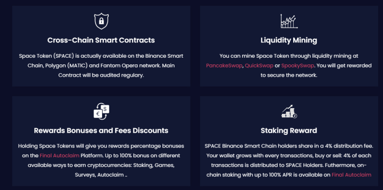Features of the Space Token